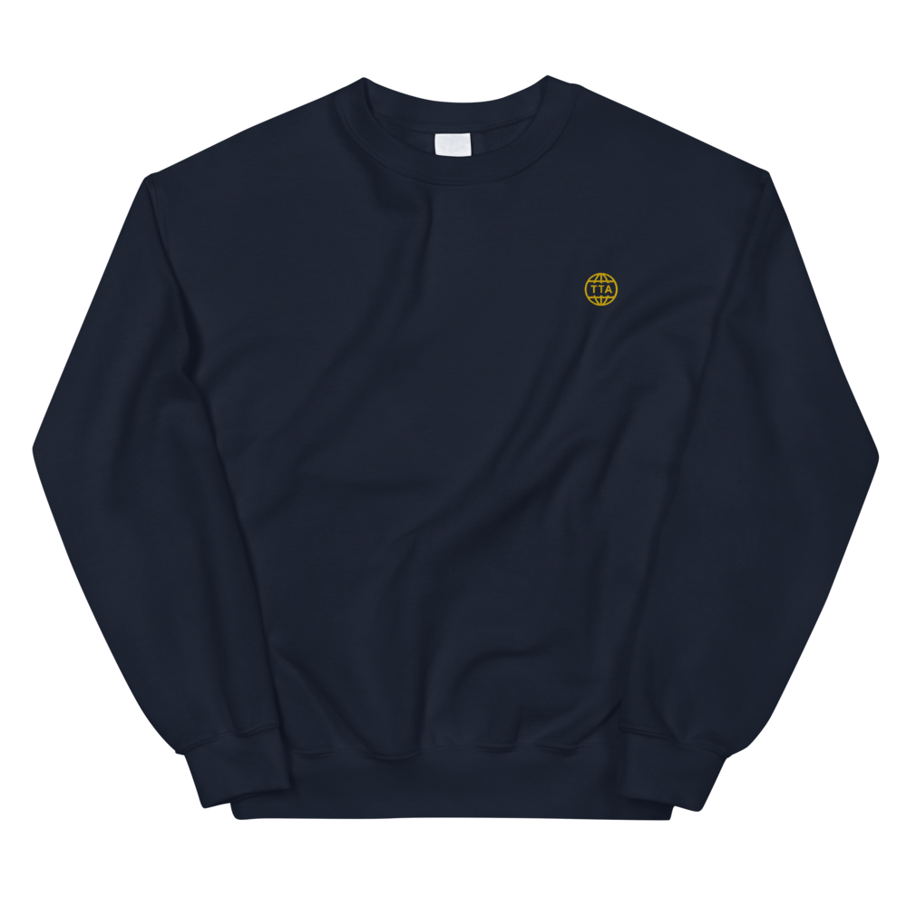TTA GLOBE sweater - Gold on Navy