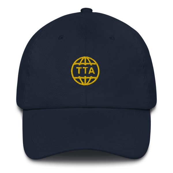 TTA GLOBE CAP - Gold on Navy