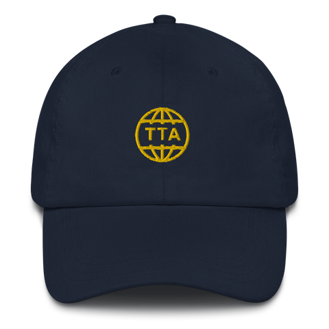 TTA GLOBE CAP - Gold on Navy